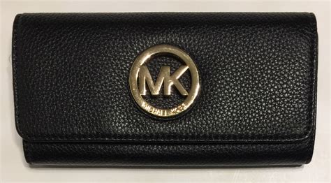 michael kors fulton geldbörse schwarz|Amazon.com: Michael Kors Fulton Large Flap Continental Wallet .